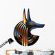 Profile Egyptian God Anubis Wall Decal
