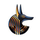 Profile Egyptian God Anubis Wall Decal