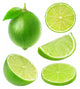 Sliced Green Lime Fruit Wall Stickers