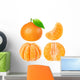 Orange Tangerine Fruit Wall Stickers