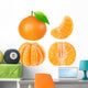 Orange Tangerine Fruit Wall Stickers