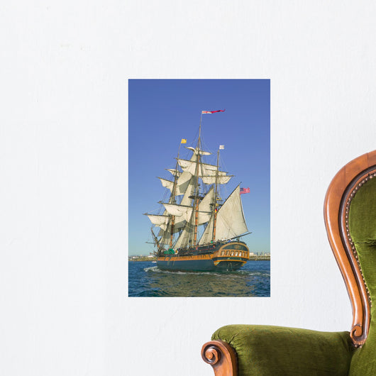 Tall Sailing Ship with Wall Decal