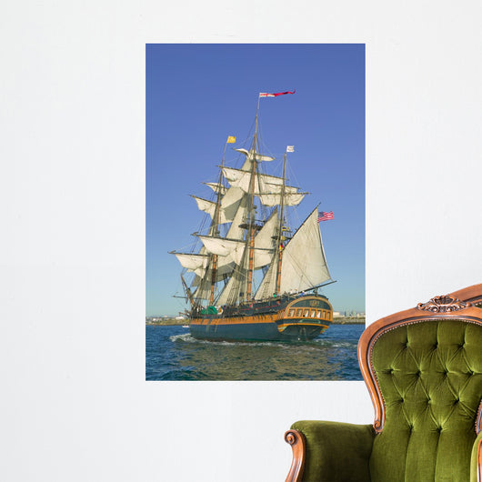 Tall Sailing Ship with Wall Decal
