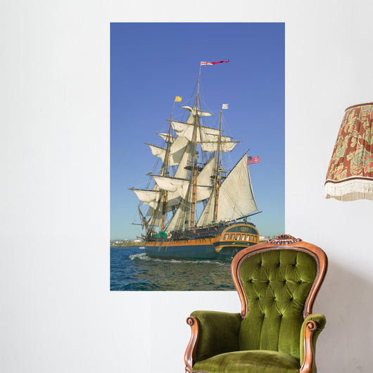 Tall Sailing Ship with Wall Decal