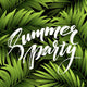 Summer Party Pster with Wall Decal