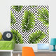 Tropical Palm Leaves Seamless Wall Decal