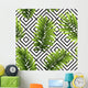 Tropical Palm Leaves Seamless Wall Decal