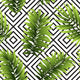 Tropical Palm Leaves Seamless Wall Decal