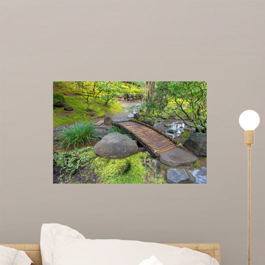 Bamboo Foot Bridge over Wall Decal