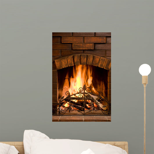 Bright and Hot Fire Wall Decal