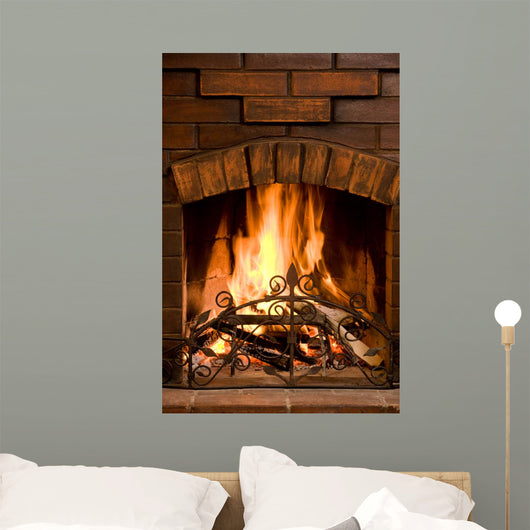 Bright and Hot Fire Wall Decal