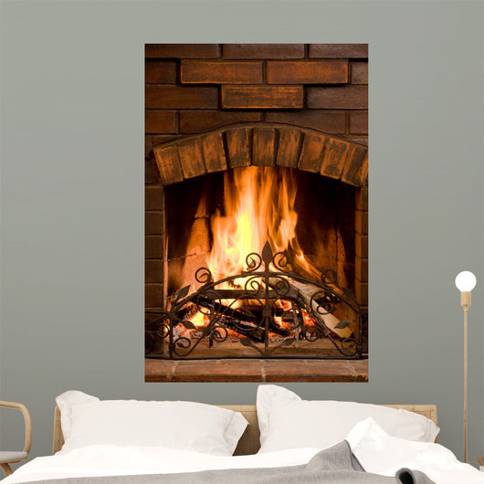 Bright and Hot Fire Wall Decal