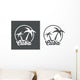 Icono Plano Cuba Wall Decal