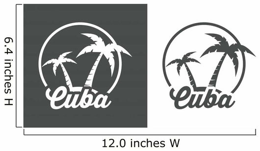 Icono Plano Cuba Wall Decal