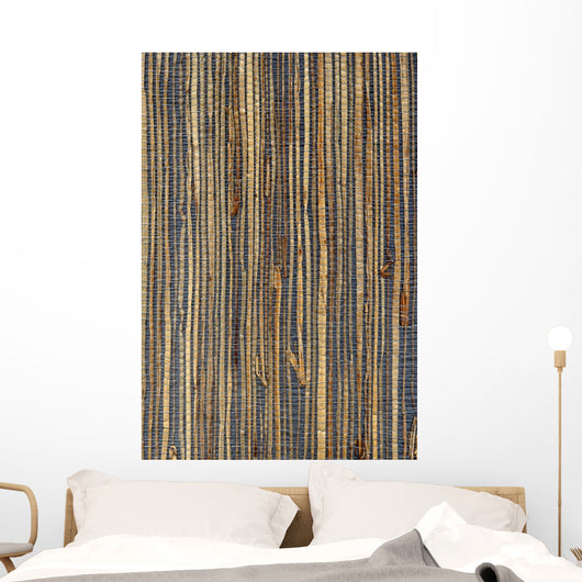High Resolution Retro Grass Cloth Wall Decal
