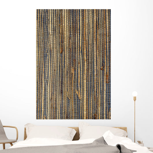 High Resolution Retro Grass Cloth Wall Decal