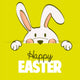 Easter Bunny Happy Easter Wall Decal