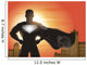 Superhero Standing with Cape Wall Decal
