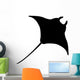 Black Manta Ray Wall Decal