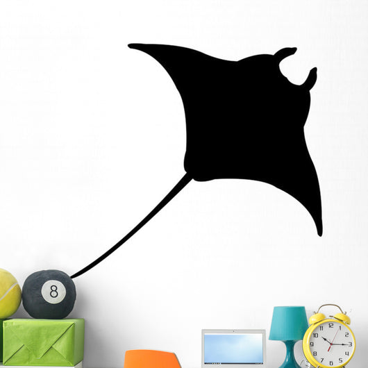 Black Manta Ray Wall Decal