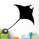 Black Manta Ray Wall Decal