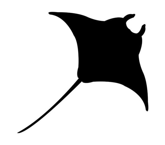Black Manta Ray Wall Decal