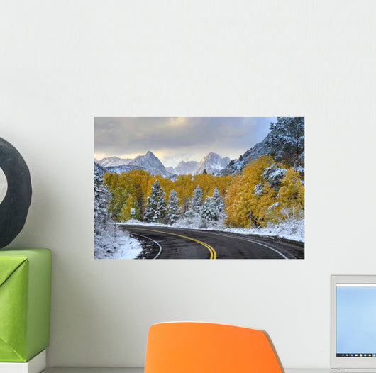 Empty Mountain Road Sierra Wall Decal