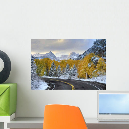 Empty Mountain Road Sierra Wall Decal
