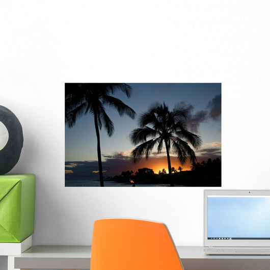 Evening Sunset Kauai Island Wall Decal