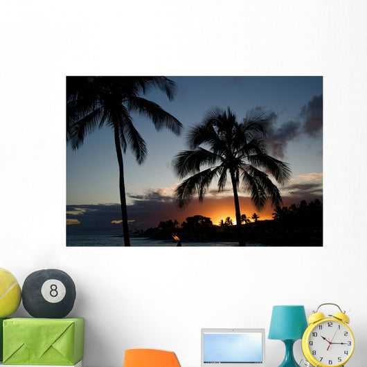 Evening Sunset Kauai Island Wall Decal