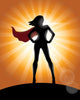 Superhero Girl Wall Decal