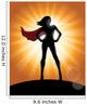 Superhero Girl Wall Decal