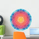 Circular Watercolor Mandala Wall Decal