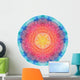 Circular Watercolor Mandala Wall Decal