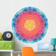 Circular Watercolor Mandala Wall Decal