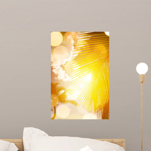Art Beautiful Sunrise over Wall Decal