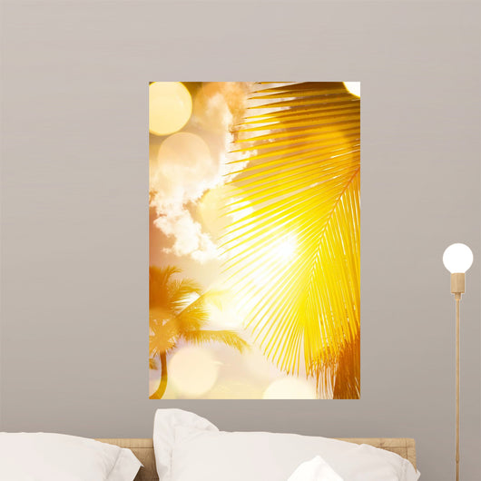 Art Beautiful Sunrise over Wall Decal