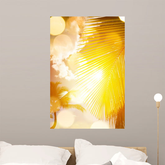 Art Beautiful Sunrise over Wall Decal