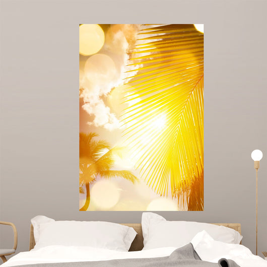Art Beautiful Sunrise over Wall Decal