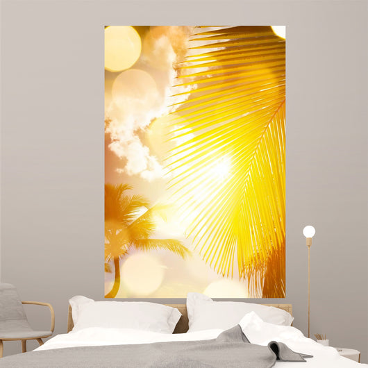 Art Beautiful Sunrise over Wall Decal