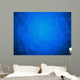 Low Poly Blue Water Wall Decal