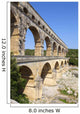 Three-tiered Aqueduct Pont Du Wall Decal