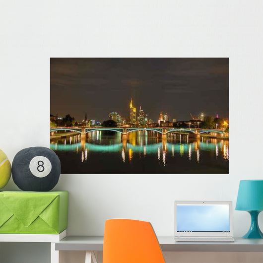 Frankfurt Bei Nacht Wall Decal