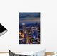 About Roofs Frankfurt Blue Wall Decal