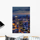 About Roofs Frankfurt Blue Wall Decal
