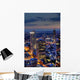 About Roofs Frankfurt Blue Wall Decal