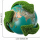 Globe with Green Arrows Wall Decal