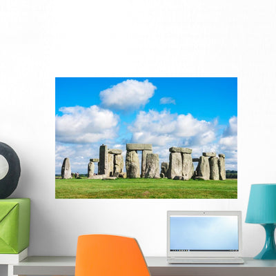 Stonehenge Salisbury Plain Wiltshire Wall Decal shown on a wall
