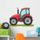 Flat Cartoon Farm Tractor Wall Decal