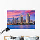 San Diego California Evening Skyline Wall Decal
